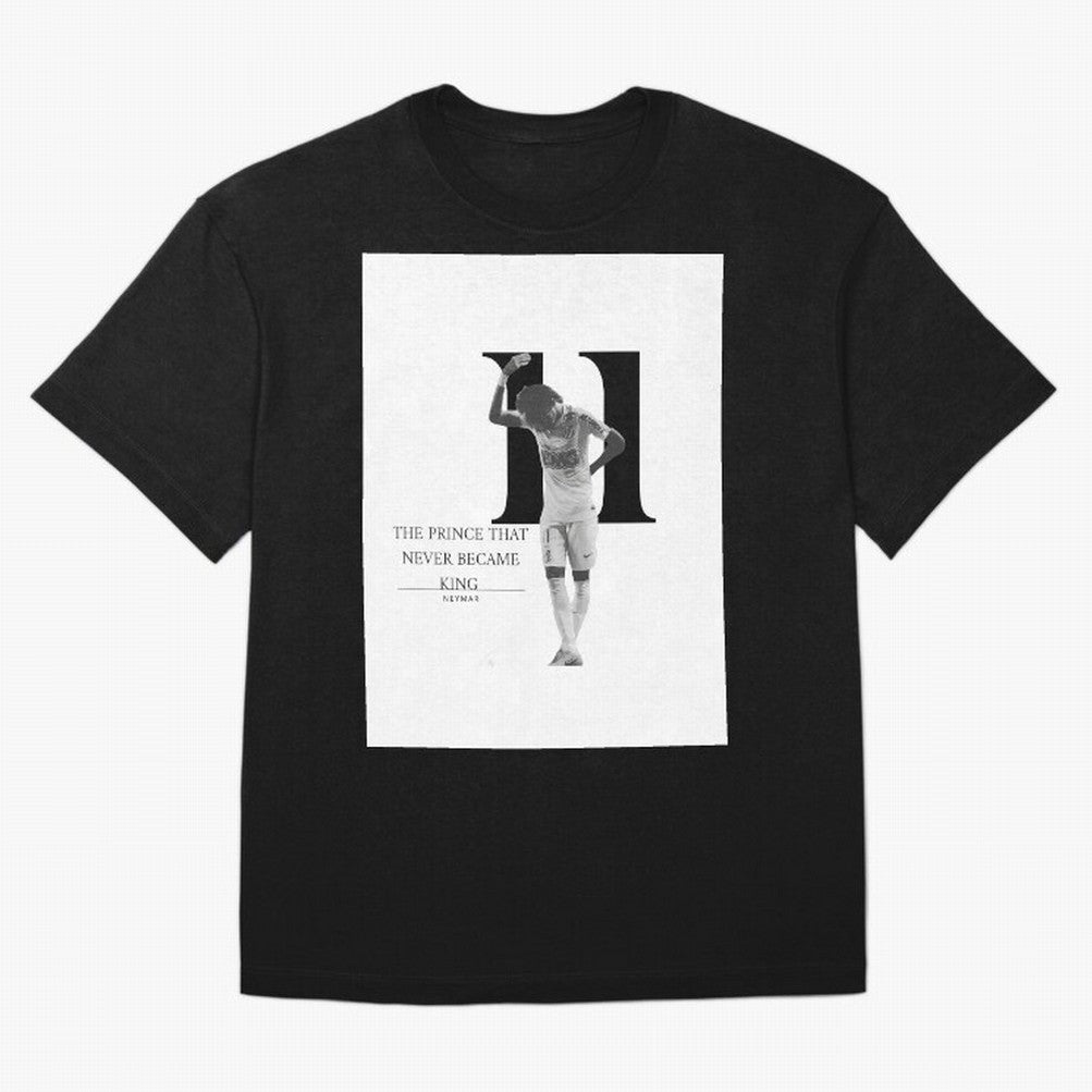 The Prince that never became king- neymar jr quote Graphic T-Shirt Capture Stadium Memories from FIFA World Cup 2026 Spirit, Featuring France, Cristiano Ronaldo, Haaland and CR7, Stadium Chants, National Pride, Trophy Dreams and Unforgettable