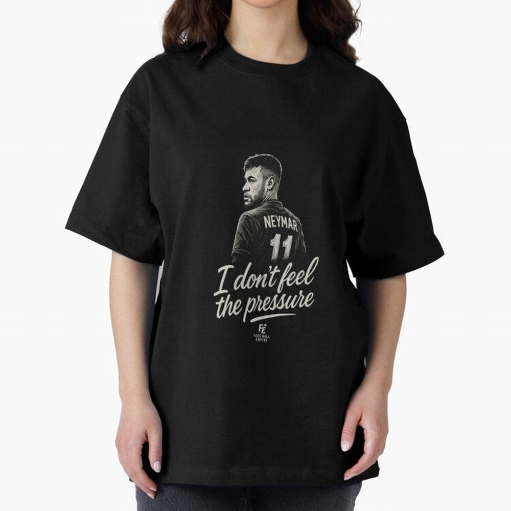 I Don¡¯t Feel The Pressure ¨C Neymar Inspired Street Football Art | Football Empire Graphic T-Shirt Capture Stadium Memories from Global Football Passion for FIFA World Cup 2026 Group Stage, Featuring Cristiano Ronaldo, Haaland and CR7, Brazil,