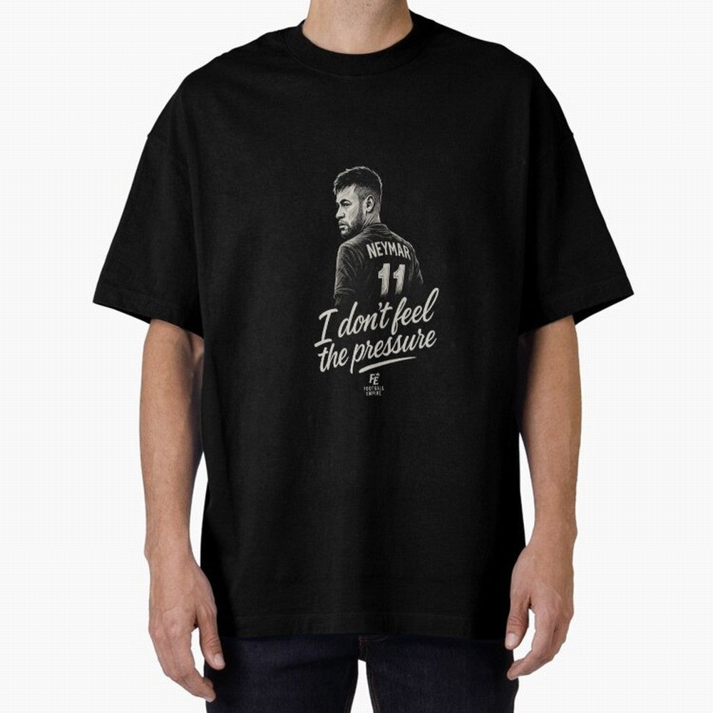 I Don¡¯t Feel The Pressure ¨C Neymar Inspired Street Football Art | Football Empire Graphic T-Shirt Capture Stadium Memories from Global Football Passion for FIFA World Cup 2026 Group Stage, Featuring Cristiano Ronaldo, Haaland and CR7, Brazil,