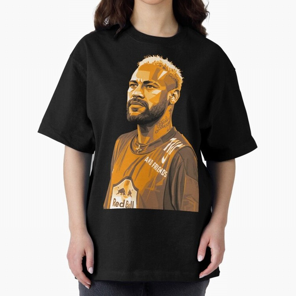 Neymar Oversized T-Shirt Elevate Match Day Hype around FIFA World Cup 2026 Group Stage, Mbappe, England, Stadium Memories, Football Loyalty, International Chants and Championship Tradition; Ideal for Football Dads, Football Moms, Friends,