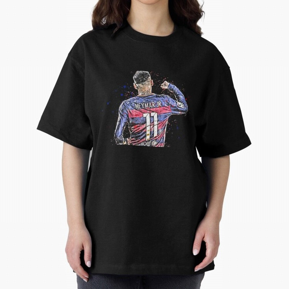 Neymar Neymar Oversized T-Shirt Upgrade FIFA World Cup 2026 Group Stage Spirit, Made for France, Messi, CR7 and Mbappe, Vintage Soccer Flavor, Modern Football Stars, National Flags and Final Night Emotion; Made for Die Hard Supporters, Soccer