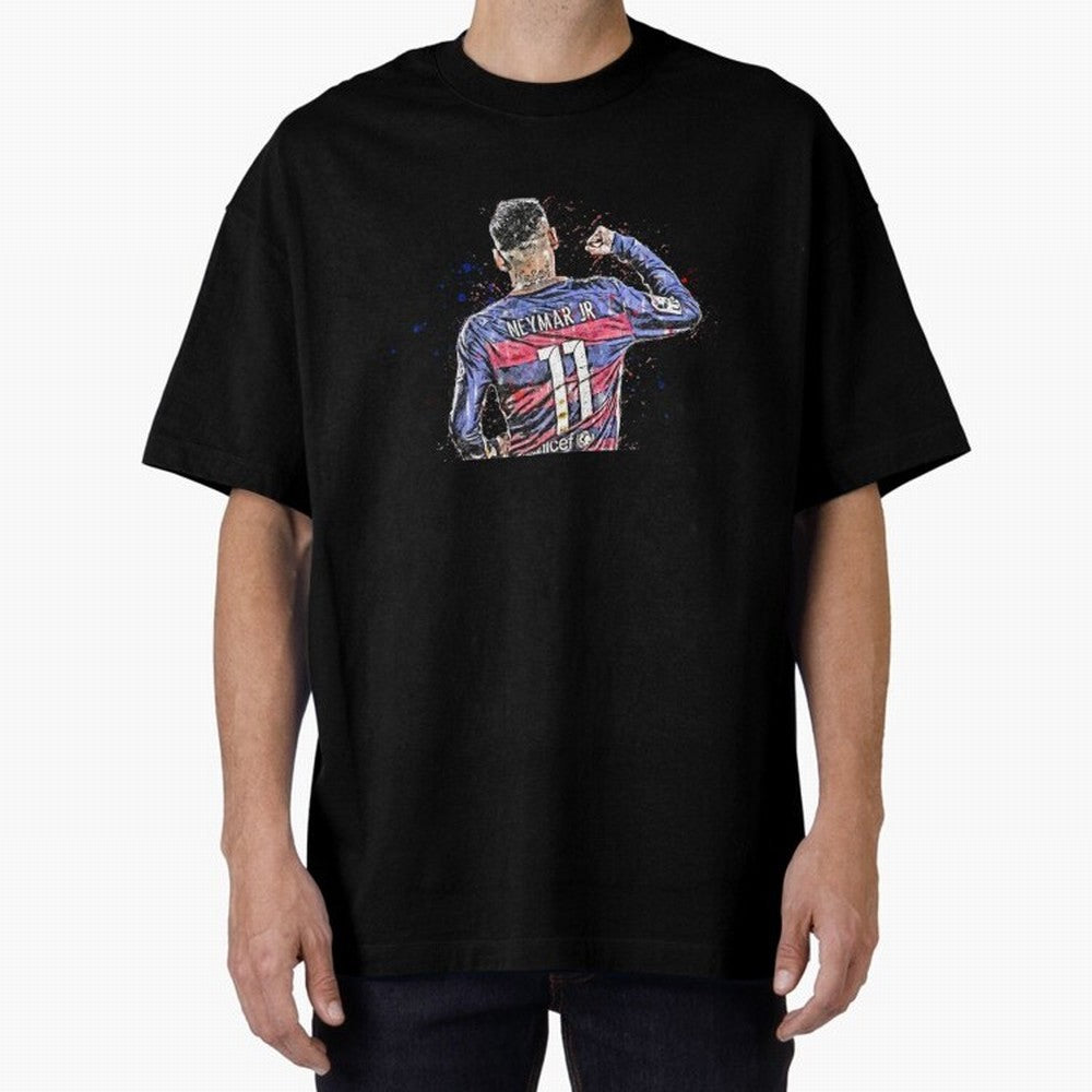 Neymar Neymar Oversized T-Shirt Upgrade FIFA World Cup 2026 Group Stage Spirit, Made for France, Messi, CR7 and Mbappe, Vintage Soccer Flavor, Modern Football Stars, National Flags and Final Night Emotion; Made for Die Hard Supporters, Soccer