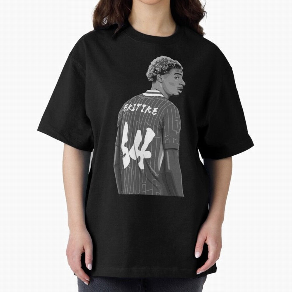 Hugo Ekitike Black and White Version Classic T-Shirt Carry the Dream of FIFA World Cup 2026 USA Canada Mexico for Fans of Messi, Neymar and Mbappe and Netherlands, Bringing Football History, Final Match Energy, Crowd Noise and Once in a Lifetime