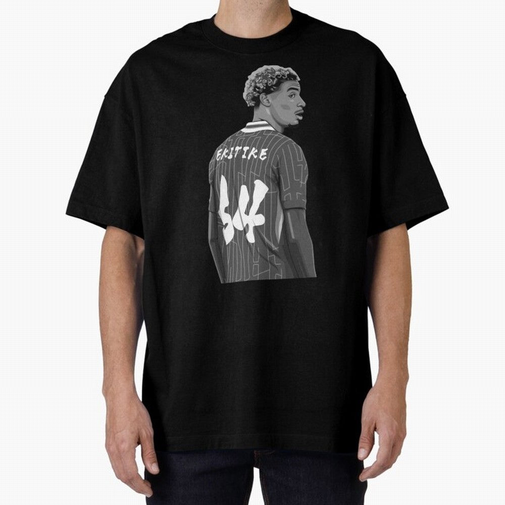 Hugo Ekitike Black and White Version Classic T-Shirt Carry the Dream of FIFA World Cup 2026 USA Canada Mexico for Fans of Messi, Neymar and Mbappe and Netherlands, Bringing Football History, Final Match Energy, Crowd Noise and Once in a Lifetime
