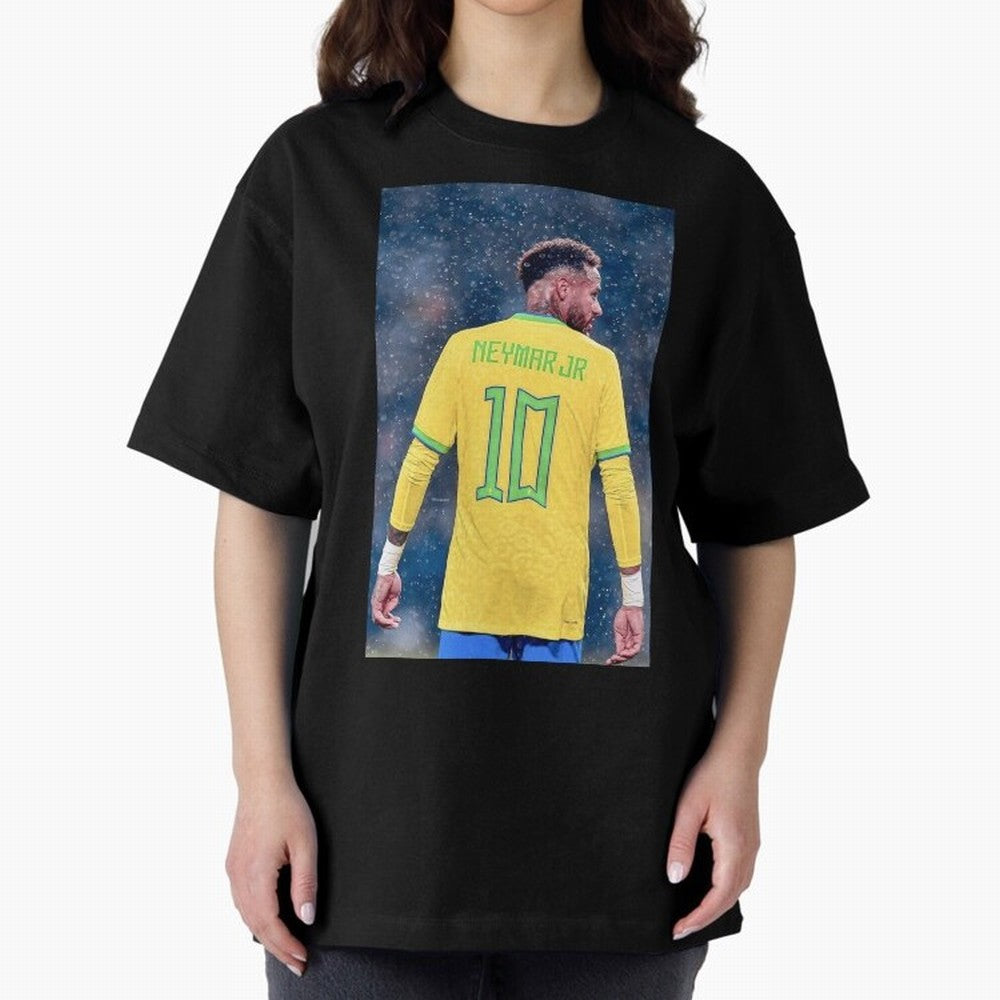 Neymar 10 Brasil world cup 2022 Oversized T-Shirt Fuel Your Fan Pride for Global Football Passion for FIFA World Cup 2026 USA Canada Mexico, Celebrating Mbappe, Argentina, Sports Nostalgia, International Competition, Famous Players and