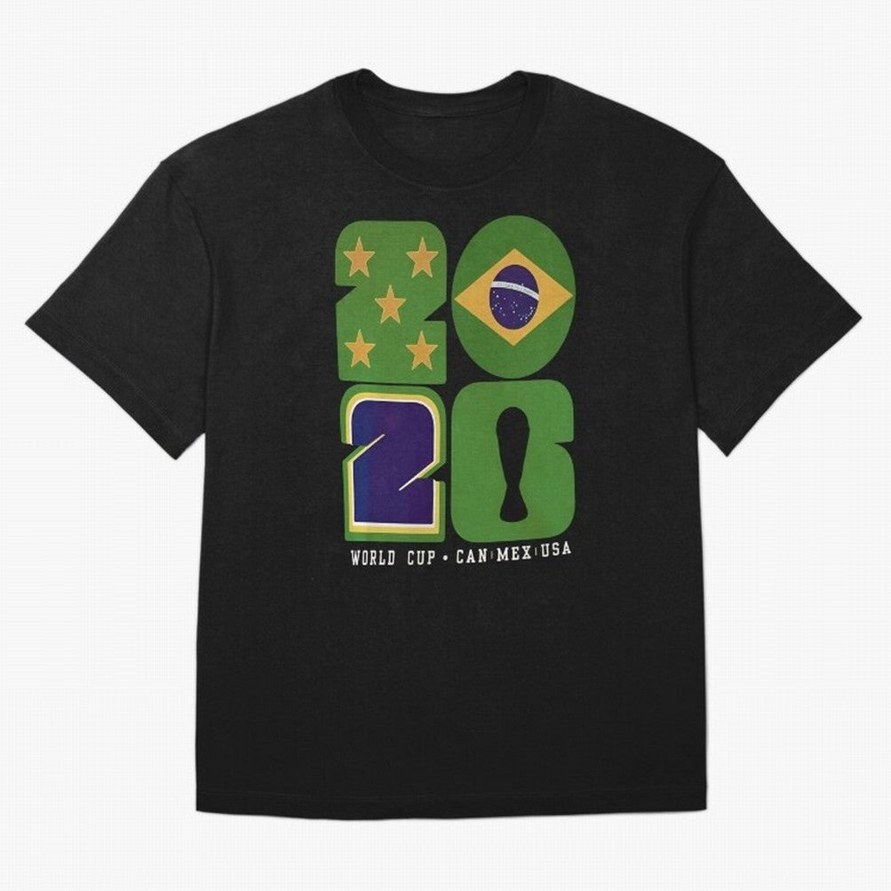 Brazil Football World Cup 2026 - Can Mex Usa Typography Essential T-Shirt Join the Countdown to Global Football Passion for FIFA World Cup 2026 USA Canada Mexico, with Messi, Spain, Champion Mindset, Group Stage Buzz, Knockout Tension and