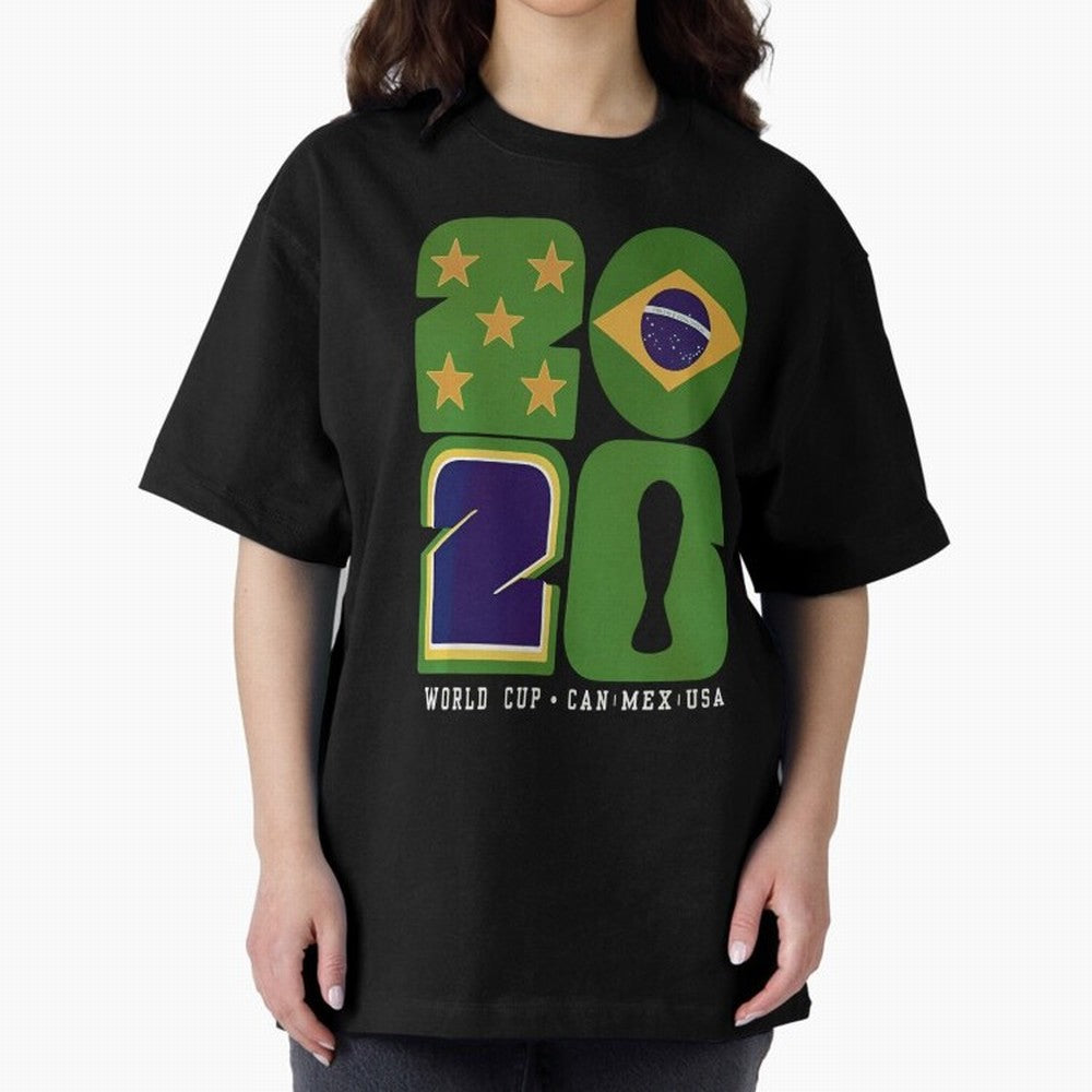 Brazil Football World Cup 2026 - Can Mex Usa Typography Essential T-Shirt Join the Countdown to Global Football Passion for FIFA World Cup 2026 USA Canada Mexico, with Messi, Spain, Champion Mindset, Group Stage Buzz, Knockout Tension and