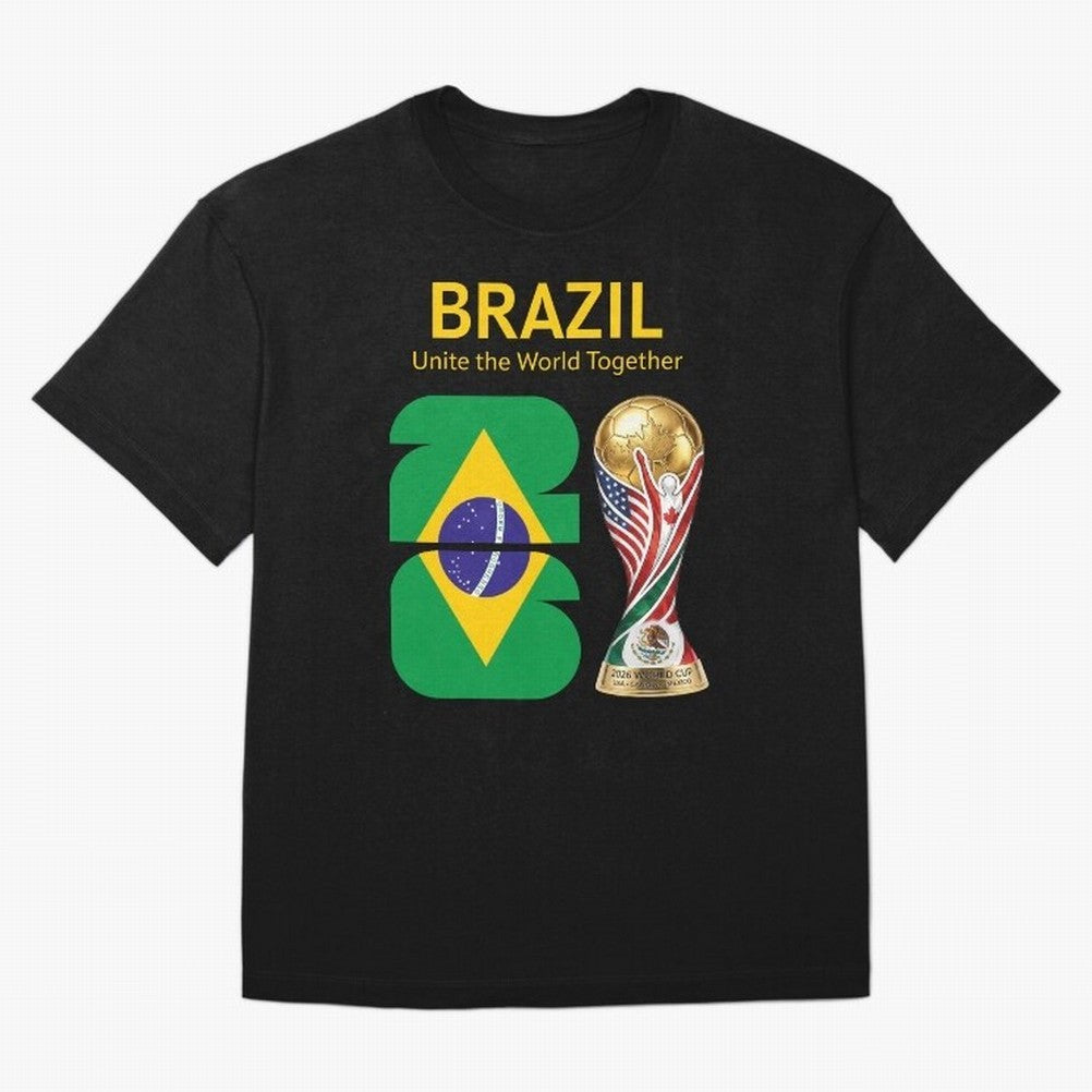 World Cup 2026, IMG 017, BRAZIL 001 Classic T-Shirt Relive Legendary Nights from the FIFA World Cup 2026 USA Canada Mexico Journey through Messi, CR7 and Mbappe Highlights, Brazil Pride, Worldwide Fan Energy, Dramatic Goals, Stadium Lights and