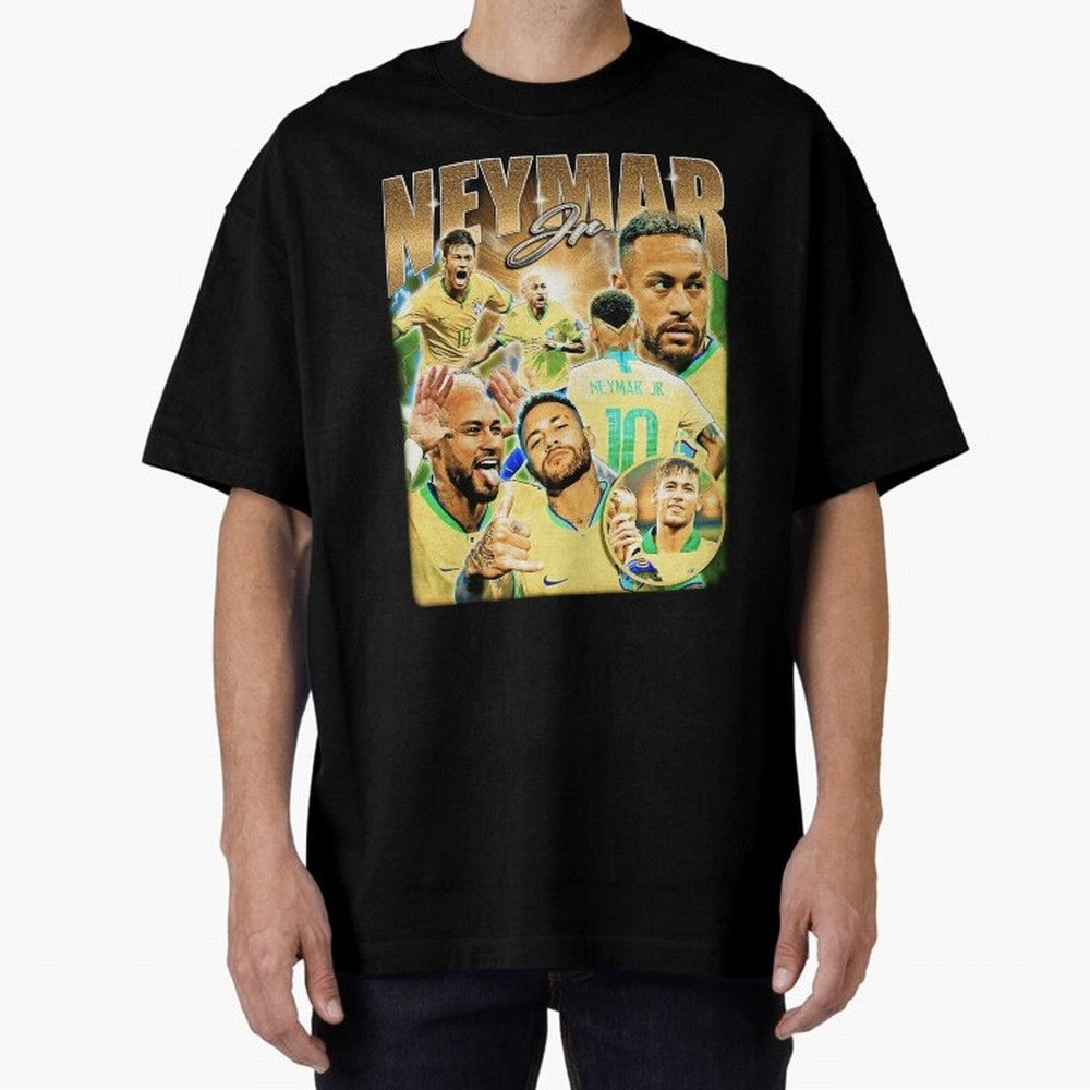 The Best Neymar 10 Vintage 90s Vintage Bootleg Style Oversized T-Shirt Represent FIFA World Cup 2026 Group Stage Inspired by Messi, CR7 and Mbappe, France Energy, Football History, Final Match Energy, Crowd Noise and Once in a Lifetime Moments;
