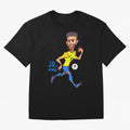 Neymar Oversized T-Shirt Keep the Match Day Mood of FIFA World Cup 2026 Group Stage for Fans of Cristiano Ronaldo, Haaland and CR7 and France and Portugal, Bringing Tournament Hype, Historic Matchups, Family Viewing Parties and Global Sports Pride;