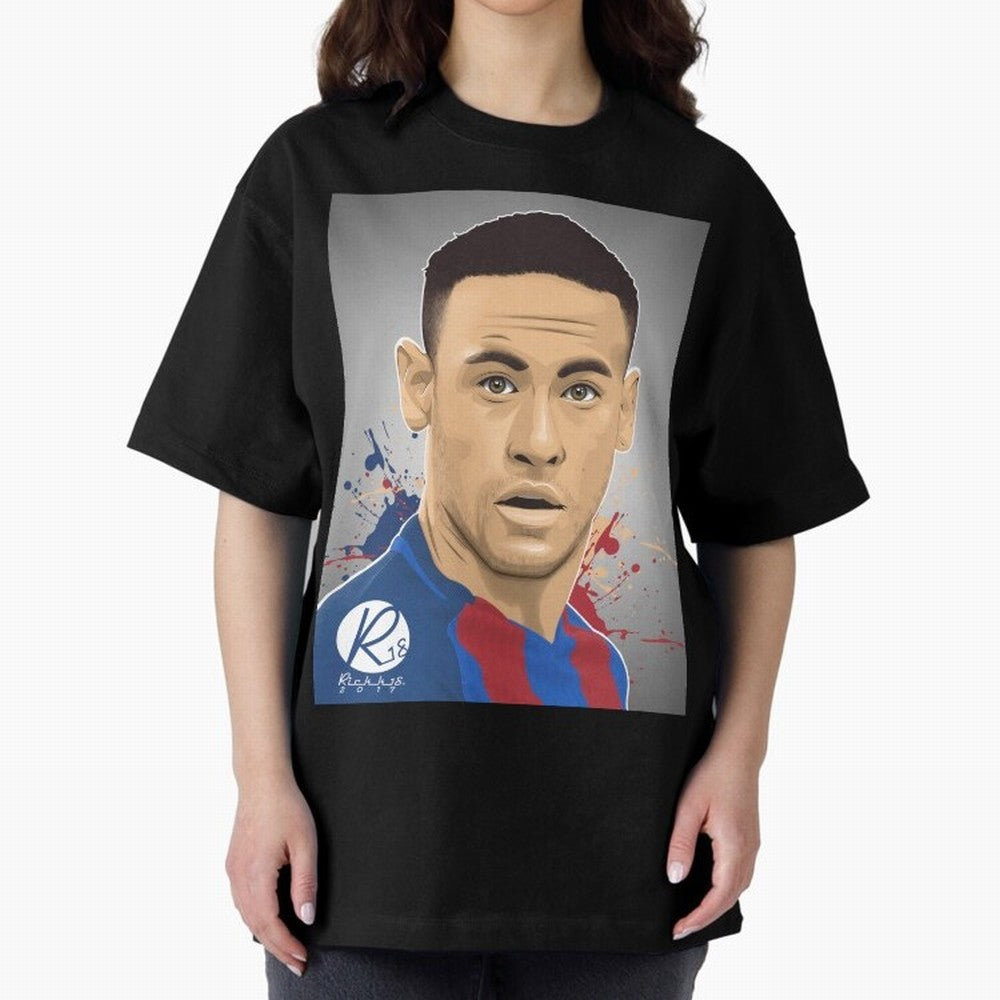 NEYMAR Oversized T-Shirt Upgrade the FIFA World Cup 2026 Group Stage Journey through Neymar Highlights, Spain Pride, Vintage Soccer Flavor, Modern Football Stars, National Flags and Final Night Emotion; Made for Collectors Who Enjoy Iconic Players,