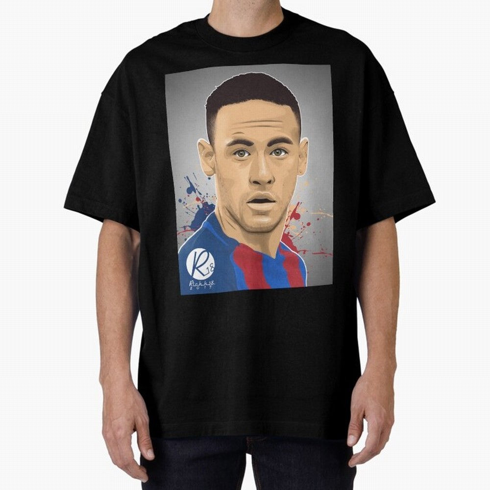 NEYMAR Oversized T-Shirt Upgrade the FIFA World Cup 2026 Group Stage Journey through Neymar Highlights, Spain Pride, Vintage Soccer Flavor, Modern Football Stars, National Flags and Final Night Emotion; Made for Collectors Who Enjoy Iconic Players,