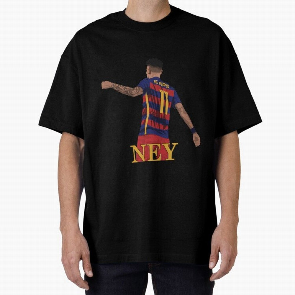 Neymar Oversized T-Shirt Turn Every Weekend Toward Match Day Hype around FIFA World Cup 2026, CR7, England and Germany, Championship Spirit, Famous Goals, Roaring Crowds and International Football Unity; Great for Supporters Who Love Legendary