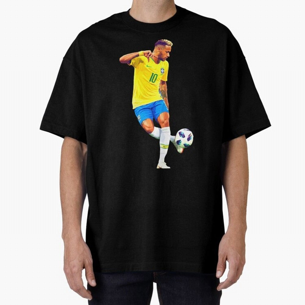 Neymar Oversized T-Shirt Make Your Look Match Match Day Hype around FIFA World Cup 2026 USA Canada Mexico, Haaland, Brazil, Portugal and Argentina, Classic Soccer Heritage, Championship Pressure, Fan Loyalty and International Pride; Built for