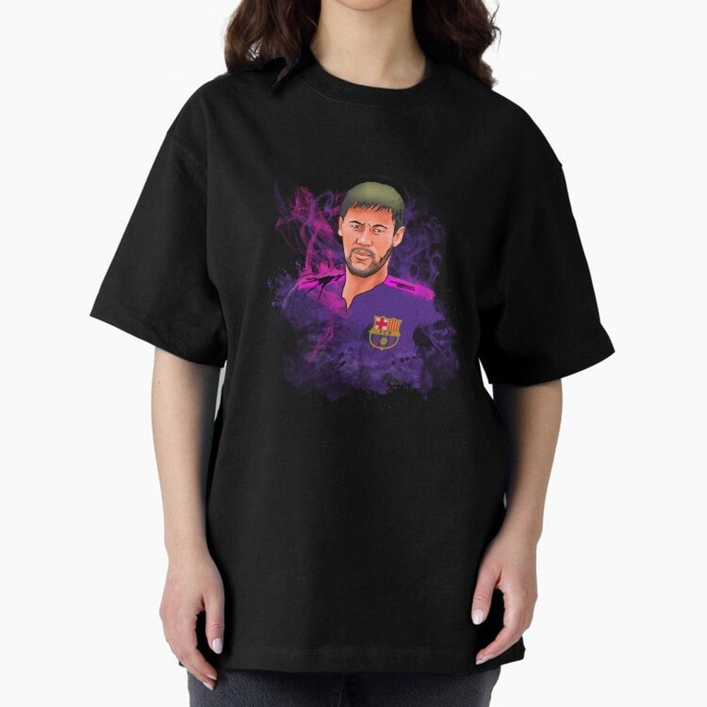 Neymar Oversized T-Shirt Keep the Match Day Mood of Match Day Hype around FIFA World Cup 2026 Group Stage, Messi and Cristiano Ronaldo, Brazil, Goal Celebration Energy, Supporter Heritage, Football Icons and Worldwide Tournament Joy; Built for