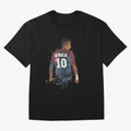 Neymar Brazilian Legend Art Oversized T-Shirt Elevate the FIFA World Cup 2026 Group Stage Journey through Messi and Cristiano Ronaldo Highlights, Spain Pride, Vintage Soccer Flavor, Modern Football Stars, National Flags and Final Night Emotion;