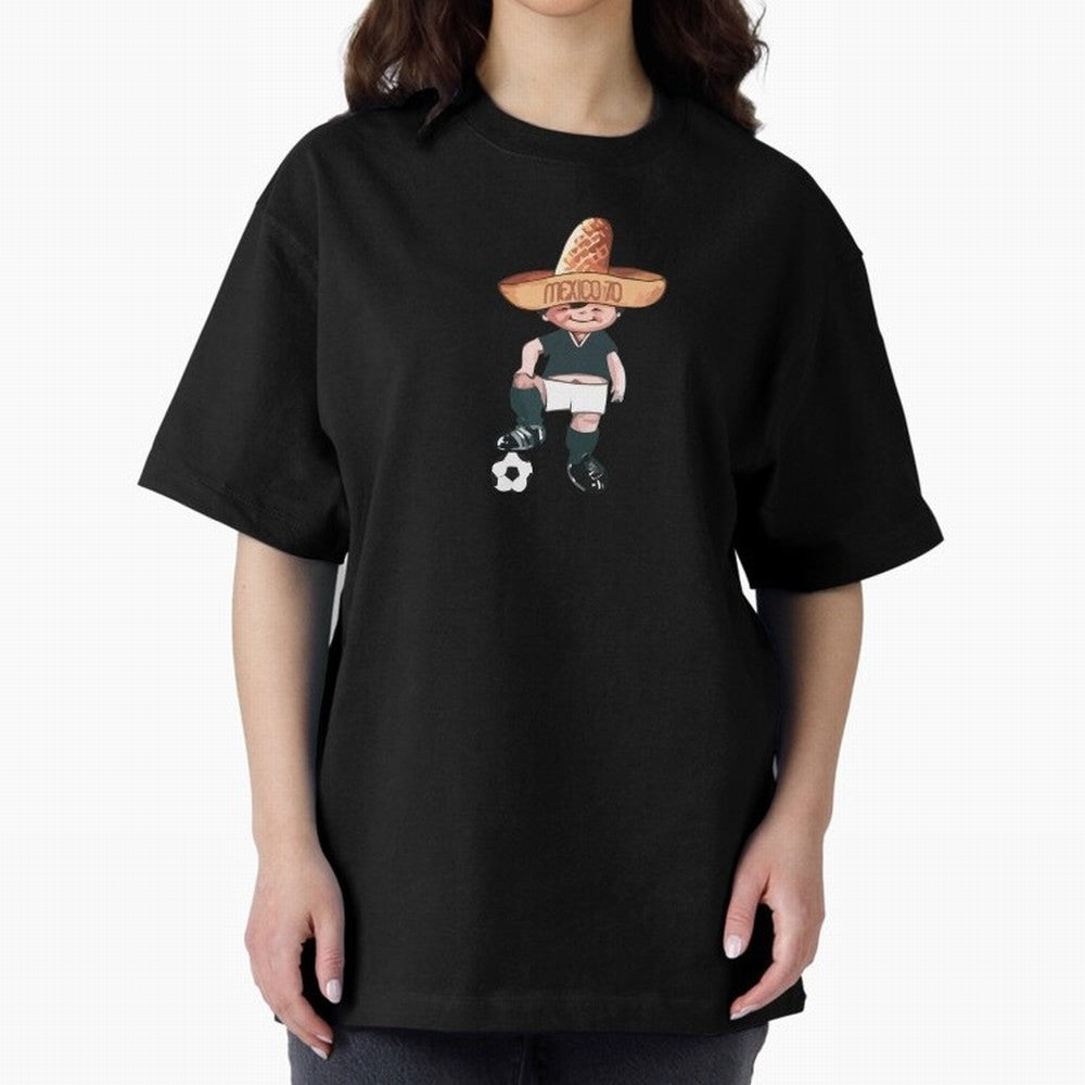 Classic Soccer Retro Mexico 1970 Oversized T-Shirt Showcase FIFA World Cup 2026 Spirit, Celebrating Germany, Neymar, Tournament Hype, Historic Matchups, Family Viewing Parties and Global Sports Pride; Ideal for Passionate Fans Who Love Underdog