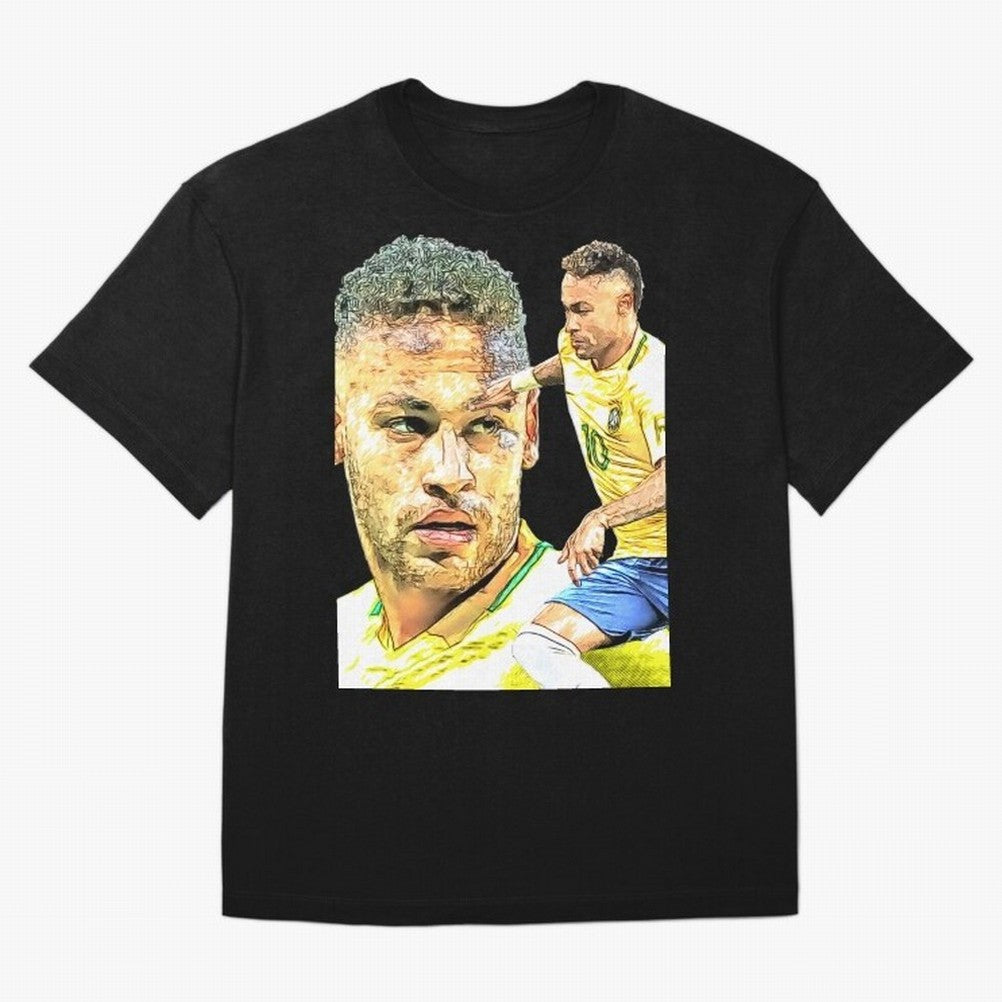 Neymar Futbol Oversized T-Shirt Celebrate Football Heritage in FIFA World Cup 2026 USA Canada Mexico for Fans of Neymar, Haaland and Cristiano Ronaldo and Brazil, Bringing Soccer Culture, Superstar Moments, National Team Dreams and Competitive