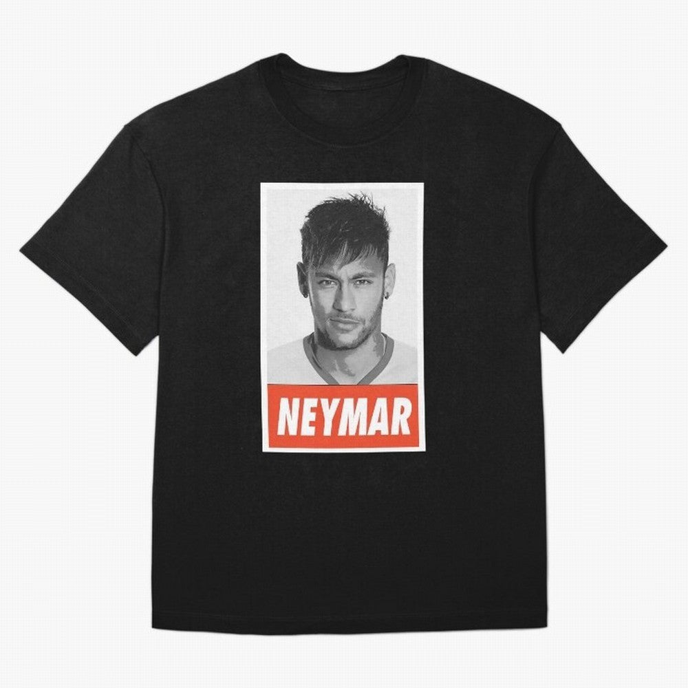 FOOTBALL- Neymar Essential T-Shirt Essential T-Shirt Elevate FIFA World Cup 2026 Spirit, Filled with France and Portugal, Messi and Cristiano Ronaldo, Sports Nostalgia, International Competition, Famous Players and Unforgettable Victories; Perfect