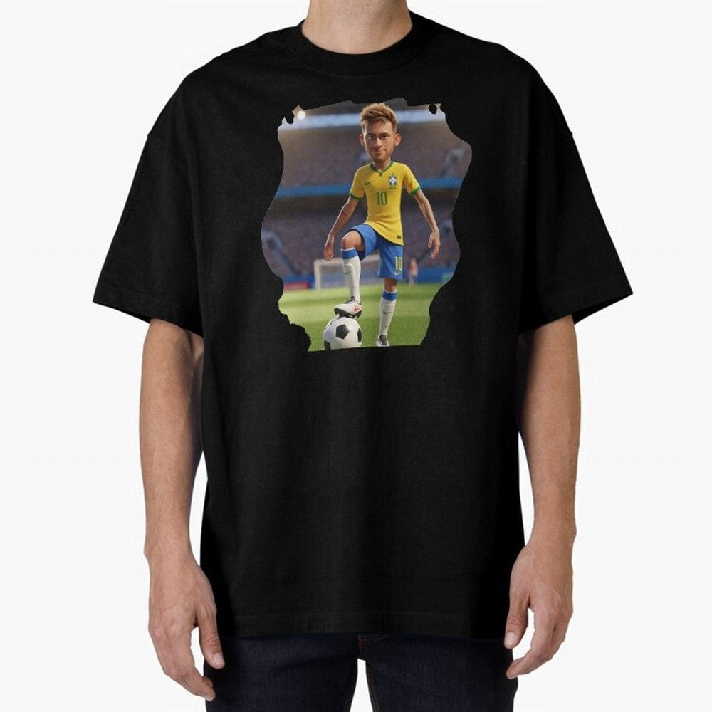 Football 3D Classic T-Shirt Bring Retro Soccer Energy to Match Day Hype around FIFA World Cup 2026 USA Canada Mexico, Neymar, Spain and Netherlands, Sports Nostalgia, International Competition, Famous Players and Unforgettable Victories; Created