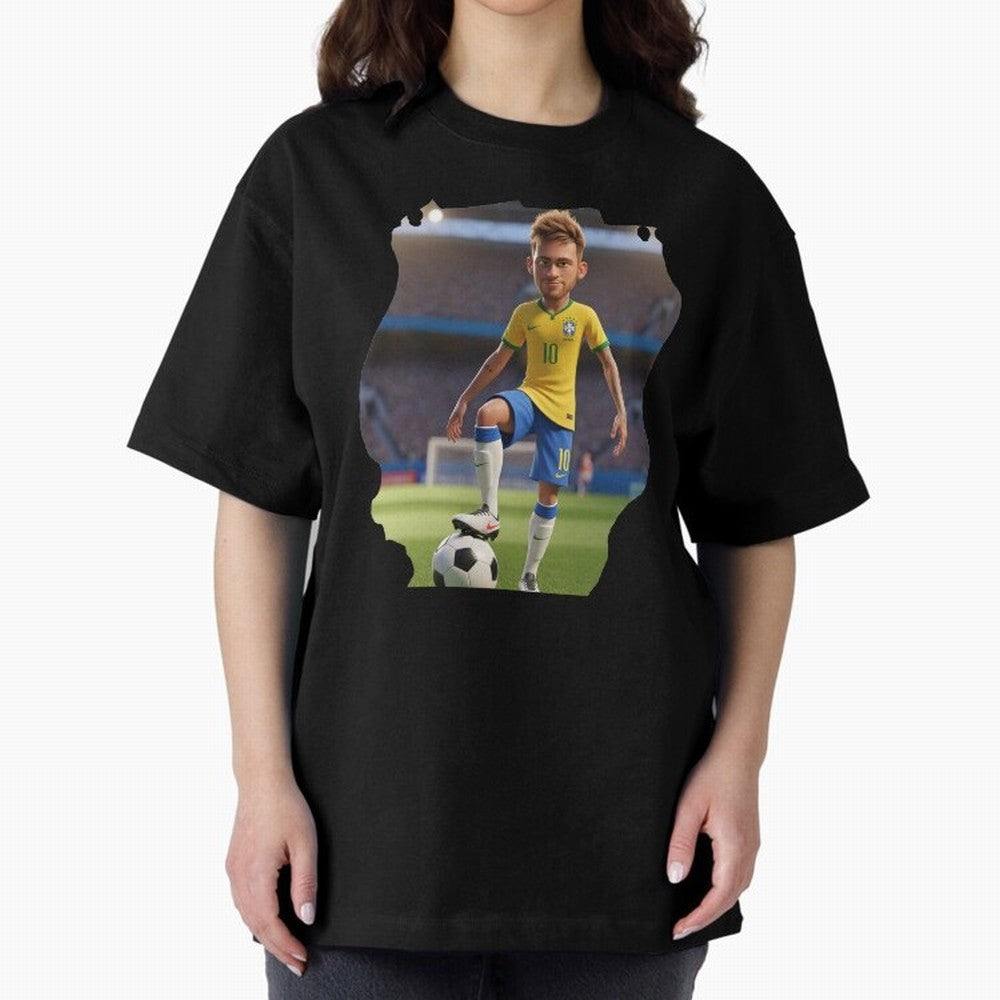 Football 3D Classic T-Shirt Bring Retro Soccer Energy to Match Day Hype around FIFA World Cup 2026 USA Canada Mexico, Neymar, Spain and Netherlands, Sports Nostalgia, International Competition, Famous Players and Unforgettable Victories; Created