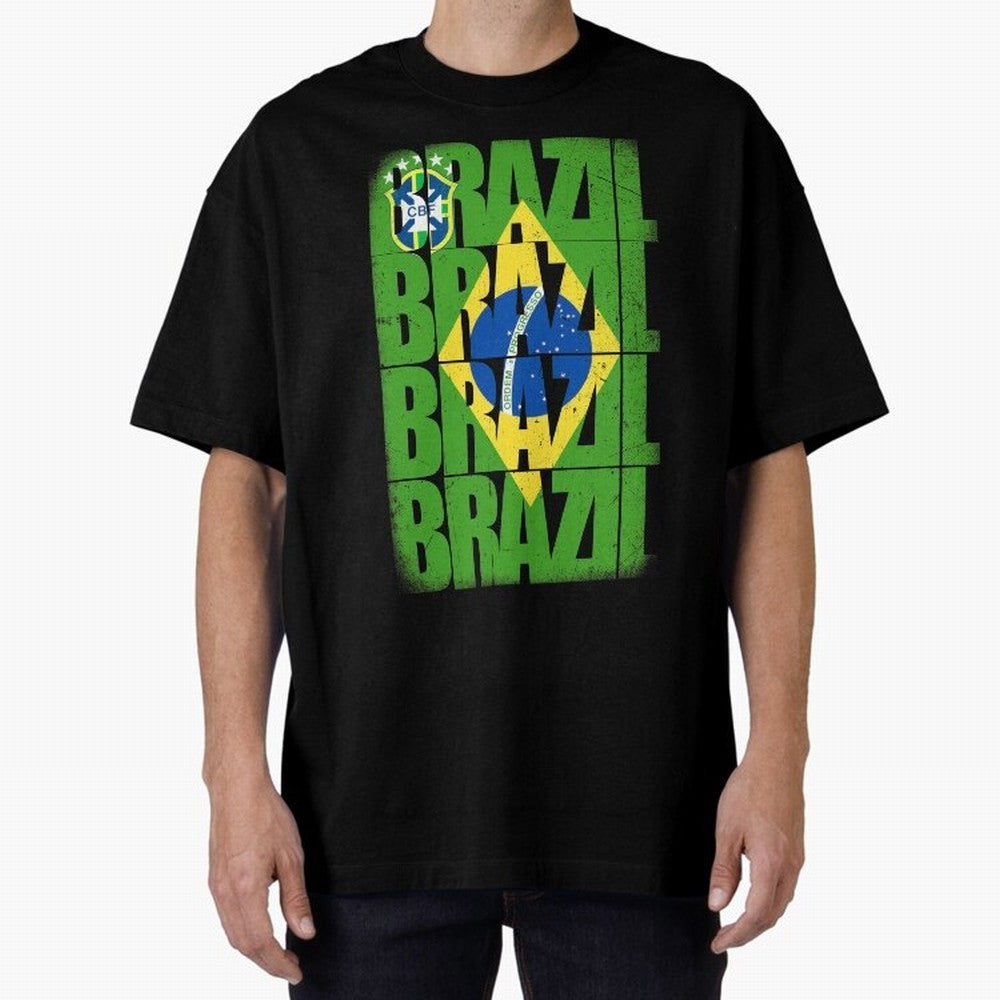 Brazil Champion Classic T-Shirt Show Up for the Glory of FIFA World Cup 2026 Spirit, Centered on Brazil, Portugal and Argentina, Messi, CR7 and Mbappe, Football Festival Excitement, Trophy Ambitions, Country Rivalries and Star Player Buzz; Perfect