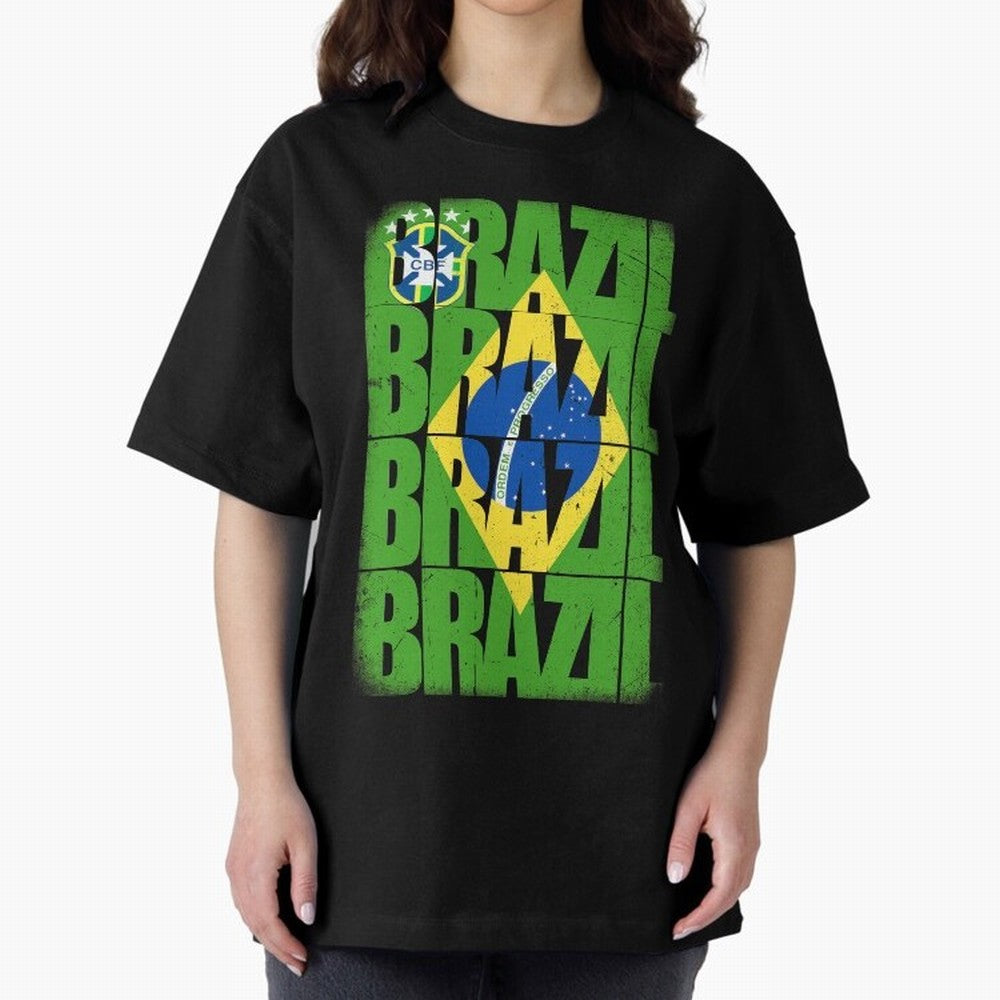 Brazil Champion Classic T-Shirt Show Up for the Glory of FIFA World Cup 2026 Spirit, Centered on Brazil, Portugal and Argentina, Messi, CR7 and Mbappe, Football Festival Excitement, Trophy Ambitions, Country Rivalries and Star Player Buzz; Perfect