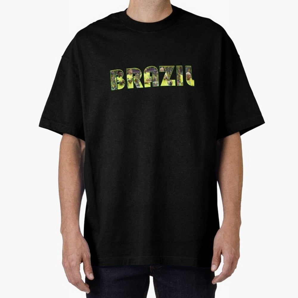 Brazil World Cup T shirt & Stickers Classic T-Shirt Cheer for FIFA World Cup 2026 for Fans of Messi and England, Bringing Championship Spirit, Famous Goals, Roaring Crowds and International Football Unity; Ideal for Passionate Fans Who Love