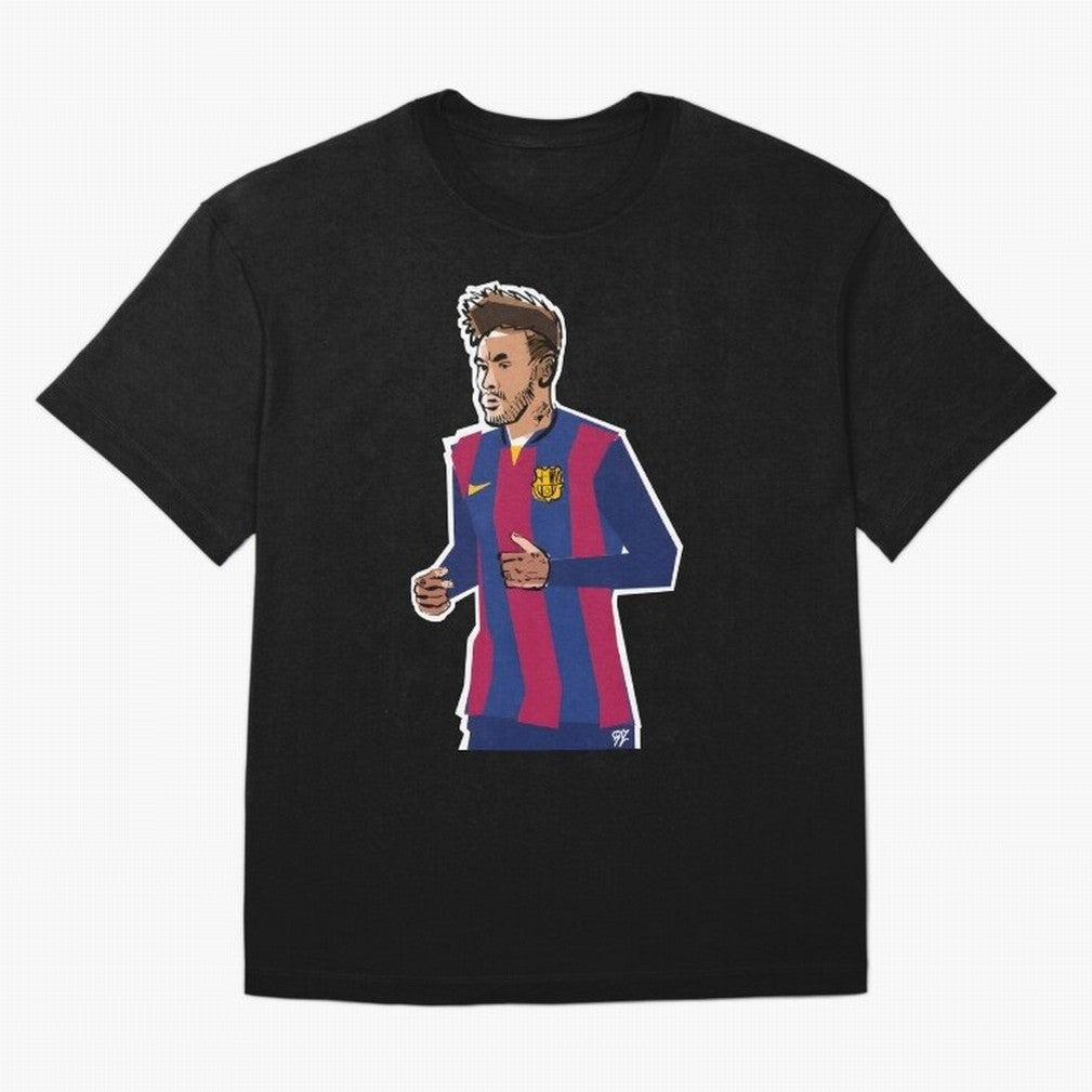 Neymar prime Oversized T-Shirt Celebrate the Stars of FIFA World Cup 2026 USA Canada Mexico Spirit, Featuring Argentina, Messi, CR7 and Mbappe, Retro Football Energy, Iconic Rivalries, Trophy Chase Drama and Stadium Atmosphere; Ideal for Passionate