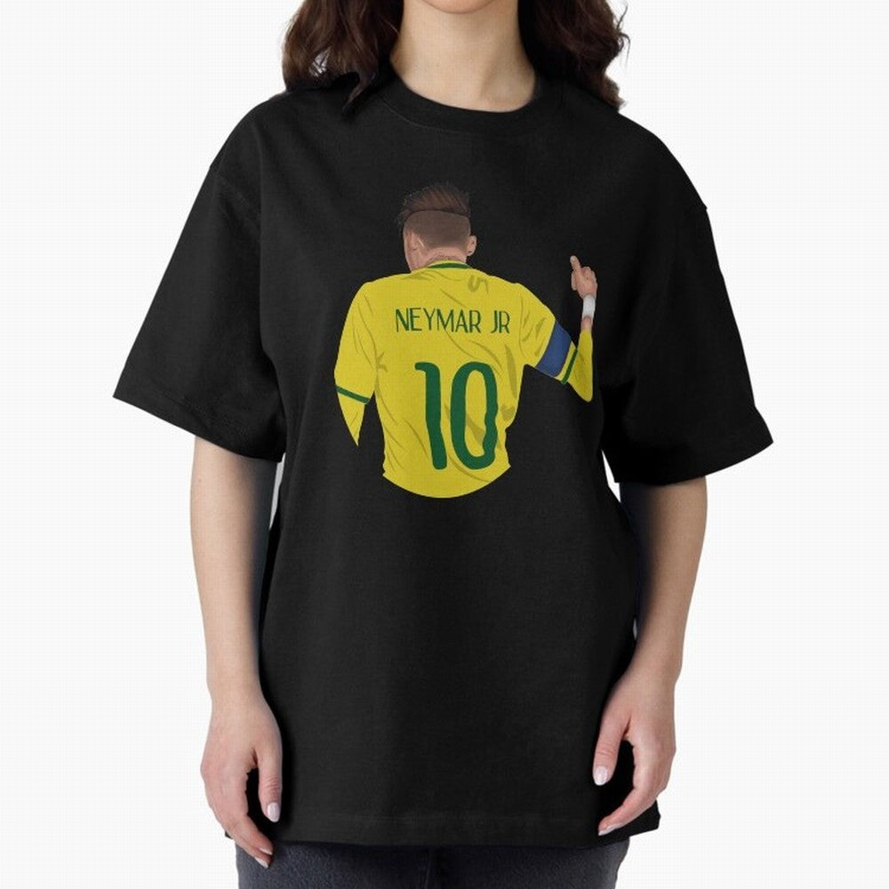 Neymar Junior Oversized T-Shirt Support Iconic Players in Global Football Passion for FIFA World Cup 2026 Group Stage, Capturing Neymar, Haaland and Cristiano Ronaldo, Netherlands, Global Supporter Spirit, Legendary Goals, National Colors and
