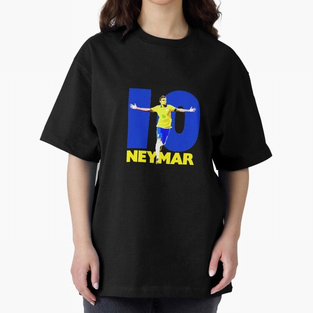 Neymar 10 Oversized T-Shirt Live for the Drama of FIFA World Cup 2026 USA Canada Mexico for Fans of Neymar and England, France and Netherlands, Bringing Sports Nostalgia, International Competition, Famous Players and Unforgettable Victories; Ideal
