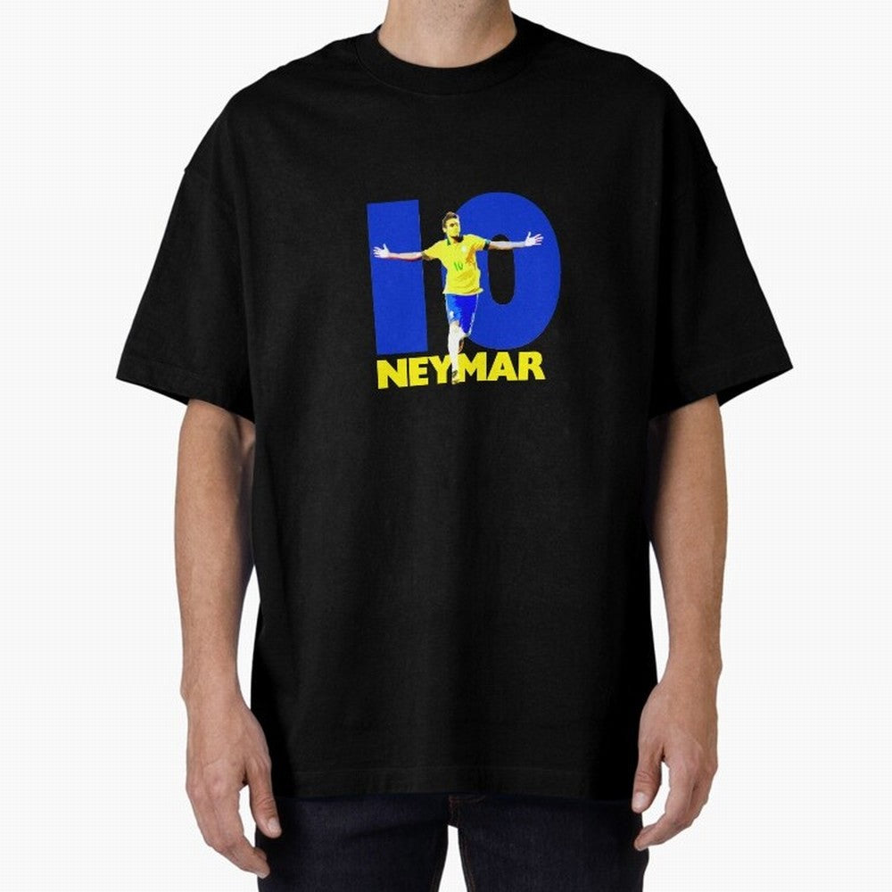 Neymar 10 Oversized T-Shirt Live for the Drama of FIFA World Cup 2026 USA Canada Mexico for Fans of Neymar and England, France and Netherlands, Bringing Sports Nostalgia, International Competition, Famous Players and Unforgettable Victories; Ideal