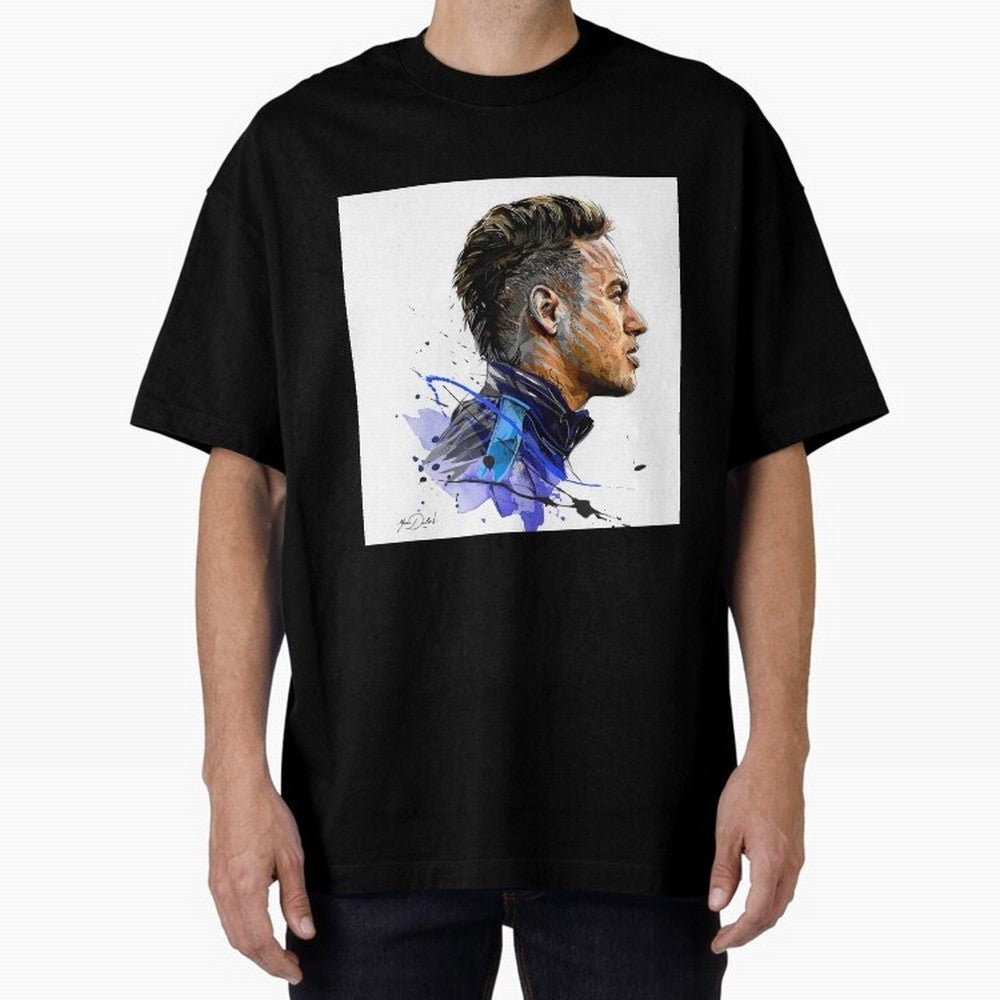 Neymar Design Oversized T-Shirt Honor the Beautiful Game during the FIFA World Cup 2026 USA Canada Mexico Journey through Messi, Neymar and Mbappe Highlights, Argentina Pride, Classic Soccer Heritage, Championship Pressure, Fan Loyalty and