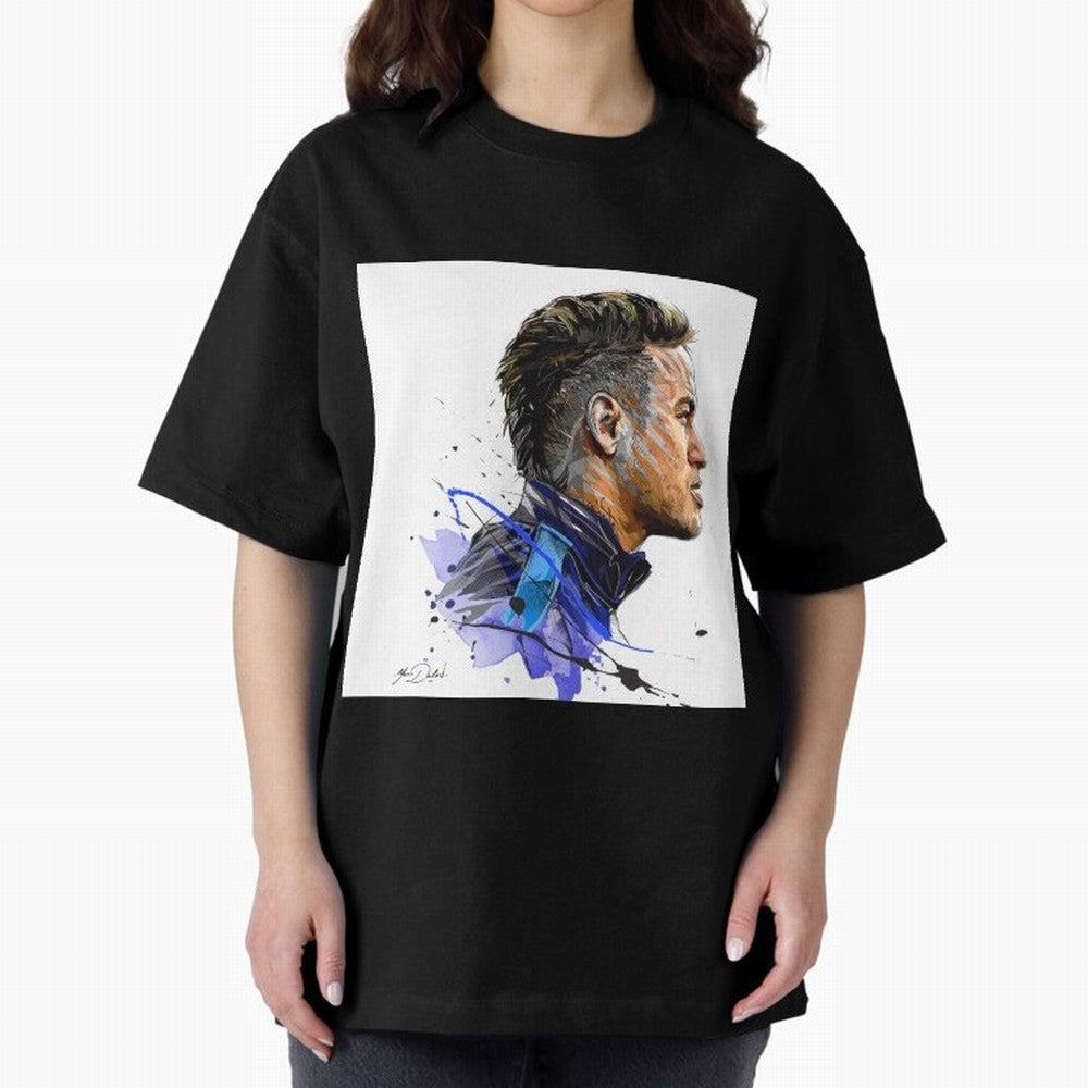 Neymar Design Oversized T-Shirt Honor the Beautiful Game during the FIFA World Cup 2026 USA Canada Mexico Journey through Messi, Neymar and Mbappe Highlights, Argentina Pride, Classic Soccer Heritage, Championship Pressure, Fan Loyalty and
