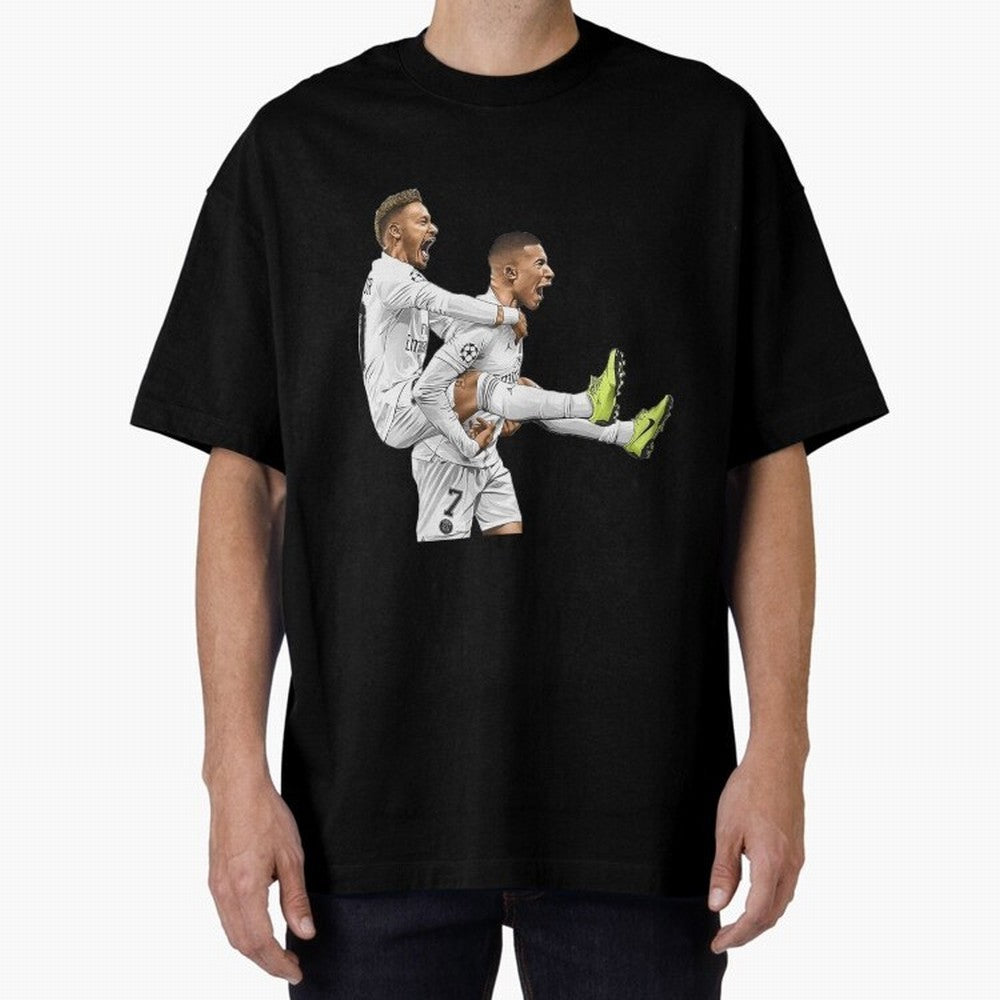 Illustration Neymar Classic T-Shirt Show Up for the Glory of the FIFA World Cup 2026 Group Stage Journey through Haaland and Mbappe Highlights, Argentina, France and Brazil Pride, Supporter Pride, Iconic Celebrations, Legendary Names and Global