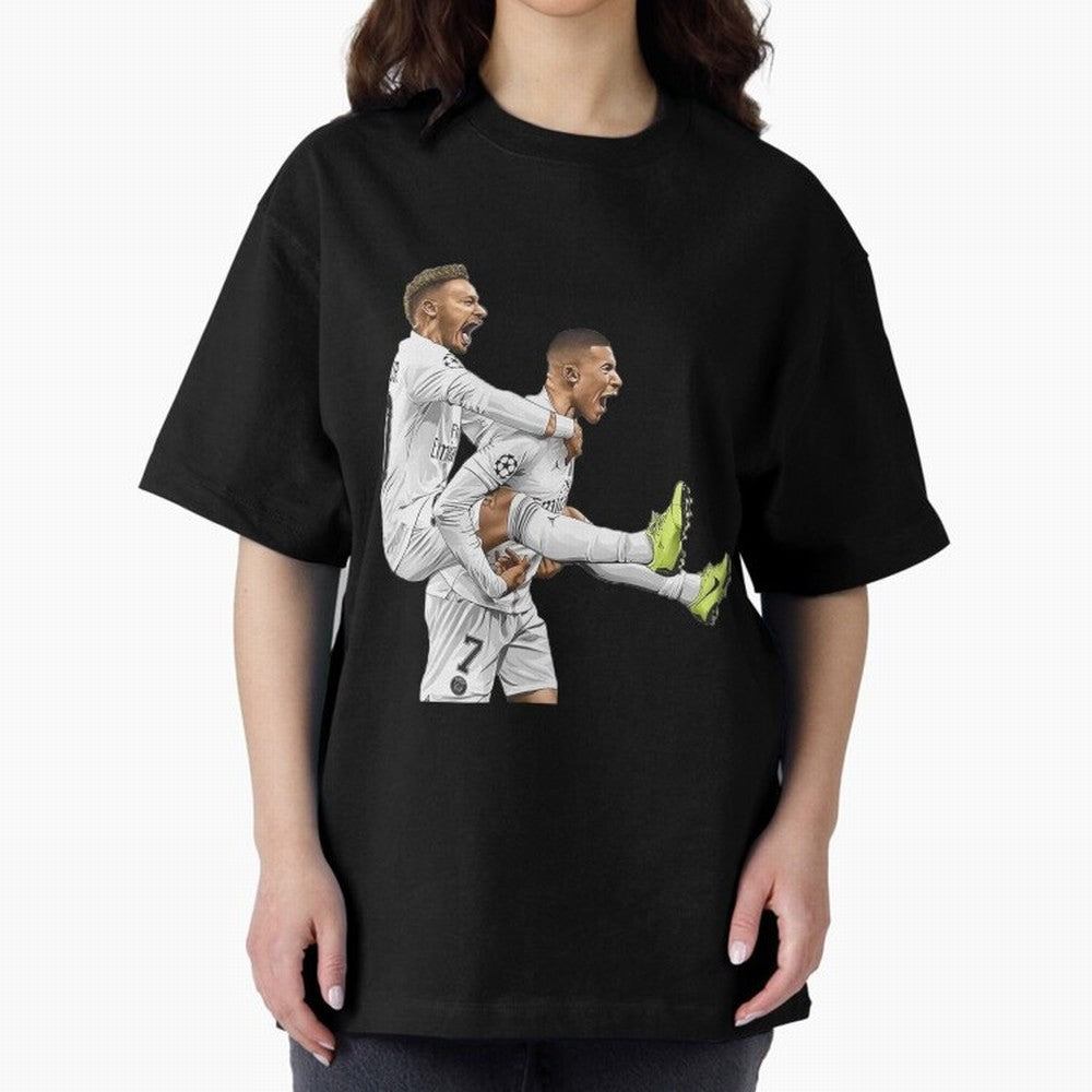 Illustration Neymar Classic T-Shirt Show Up for the Glory of the FIFA World Cup 2026 Group Stage Journey through Haaland and Mbappe Highlights, Argentina, France and Brazil Pride, Supporter Pride, Iconic Celebrations, Legendary Names and Global