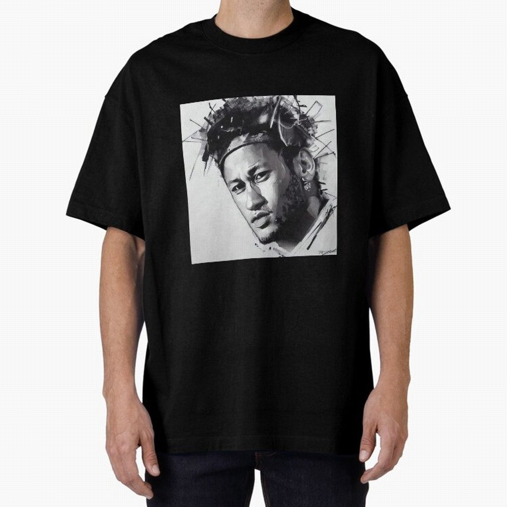 black and white Neymar Classic T-Shirt Share the Excitement of Match Day Hype around FIFA World Cup 2026 USA Canada Mexico, Messi, Neymar and Mbappe, Spain and Netherlands, Sports Nostalgia, International Competition, Famous Players and