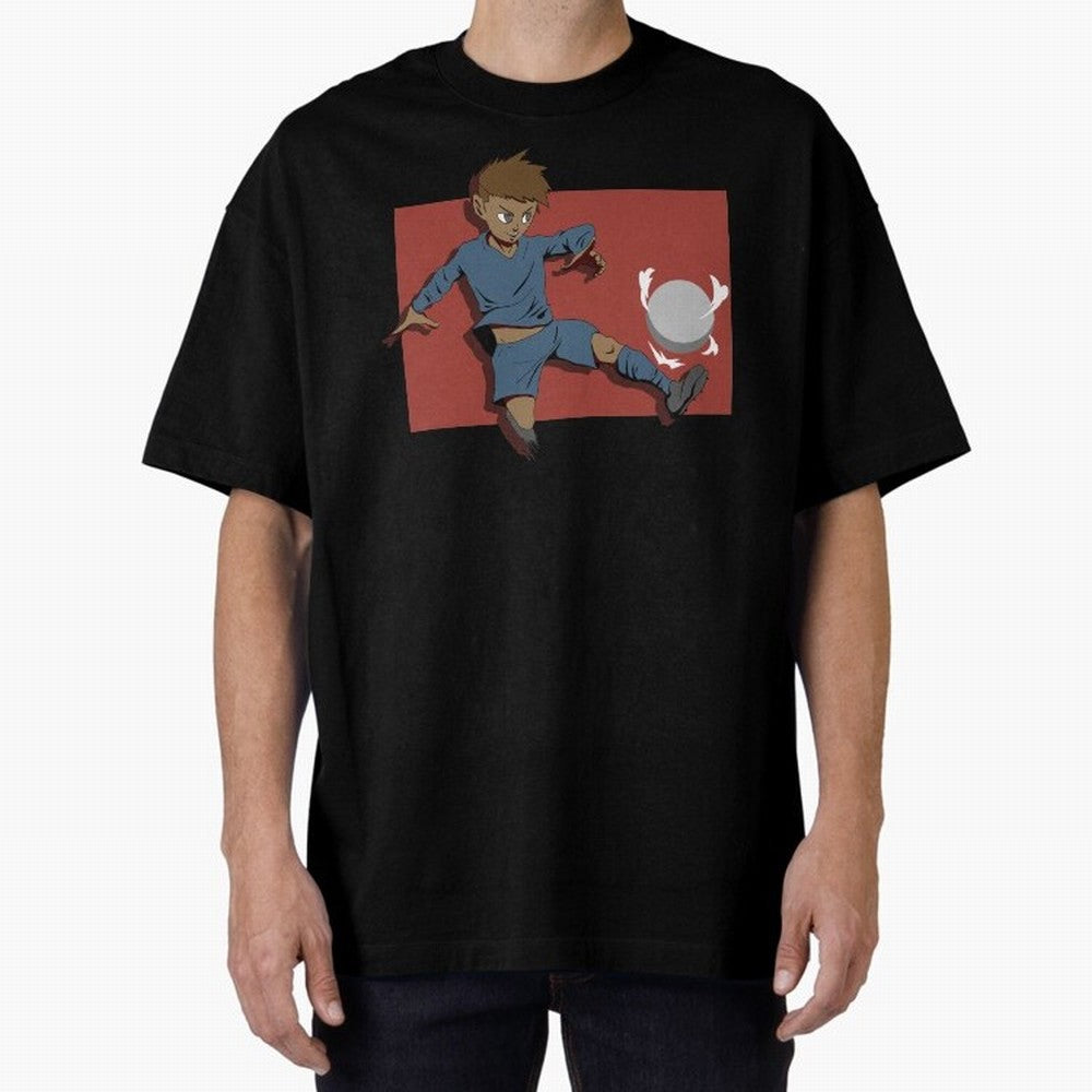 Footballer in action Oversized T-Shirt Back Your Heroes with Global Football Passion for FIFA World Cup 2026, Built around Mbappe, England, France and Netherlands, Football Festival Excitement, Trophy Ambitions, Country Rivalries and Star Player