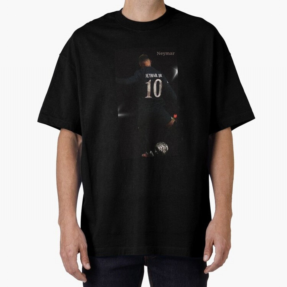 Neymar black version Oversized T-Shirt Celebrate Classic Football Spirit in FIFA World Cup 2026 Built around Cristiano Ronaldo, Argentina and Brazil Energy, Vintage Soccer Flavor, Modern Football Stars, National Flags and Final Night Emotion; Great