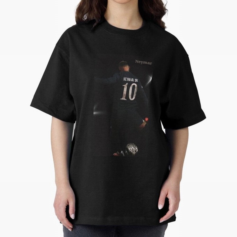 Neymar black version Oversized T-Shirt Celebrate Classic Football Spirit in FIFA World Cup 2026 Built around Cristiano Ronaldo, Argentina and Brazil Energy, Vintage Soccer Flavor, Modern Football Stars, National Flags and Final Night Emotion; Great