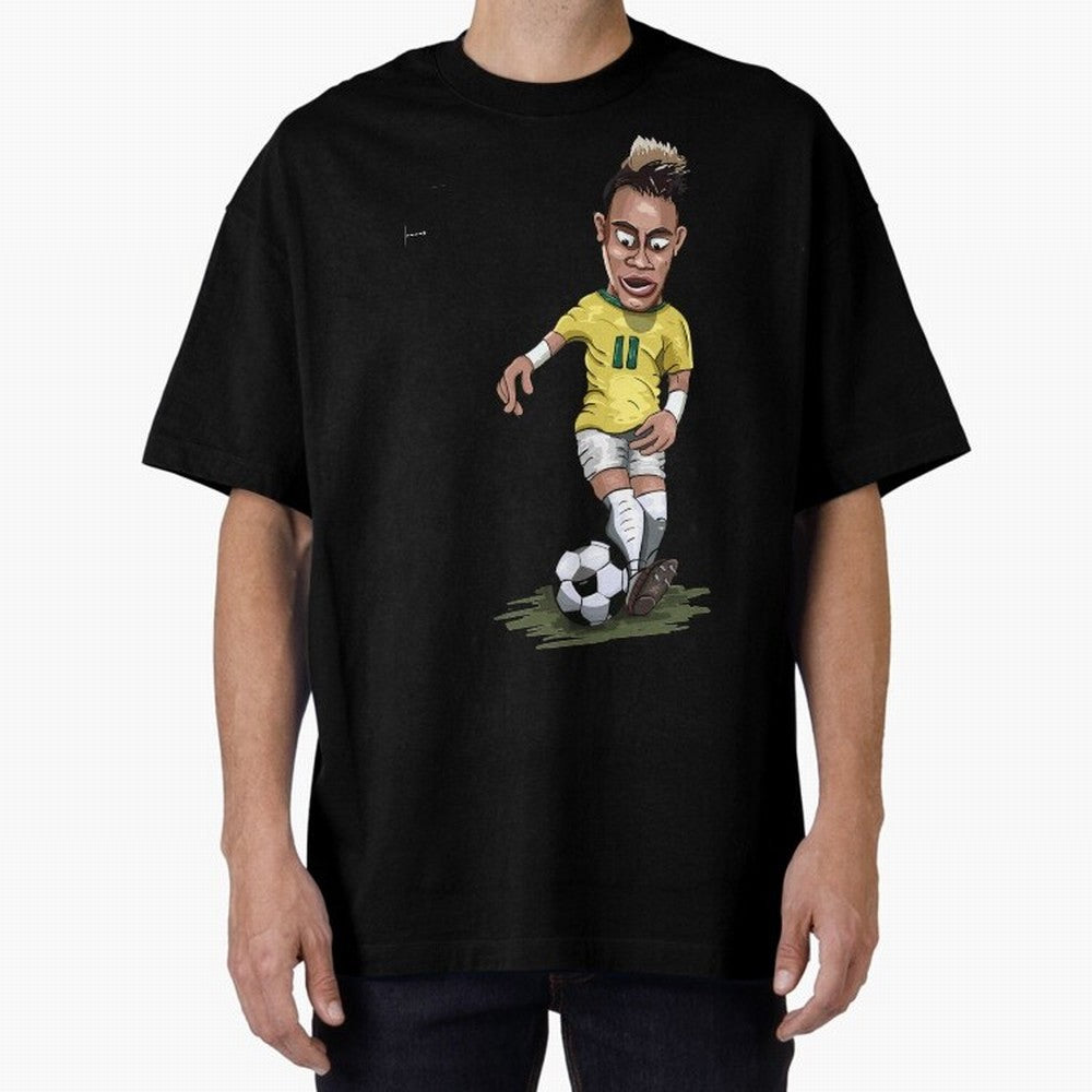 FOOTBALL ARTIST NEYMAR Brasil Essential T-Shirt Celebrate National Team Dreams in FIFA World Cup 2026 Group Stage for Fans of Cristiano Ronaldo and Spain and Netherlands, Bringing Classic Soccer Heritage, Championship Pressure, Fan Loyalty and
