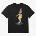 FOOTBALL ARTIST NEYMAR Brasil Essential T-Shirt Celebrate National Team Dreams in FIFA World Cup 2026 Group Stage for Fans of Cristiano Ronaldo and Spain and Netherlands, Bringing Classic Soccer Heritage, Championship Pressure, Fan Loyalty and