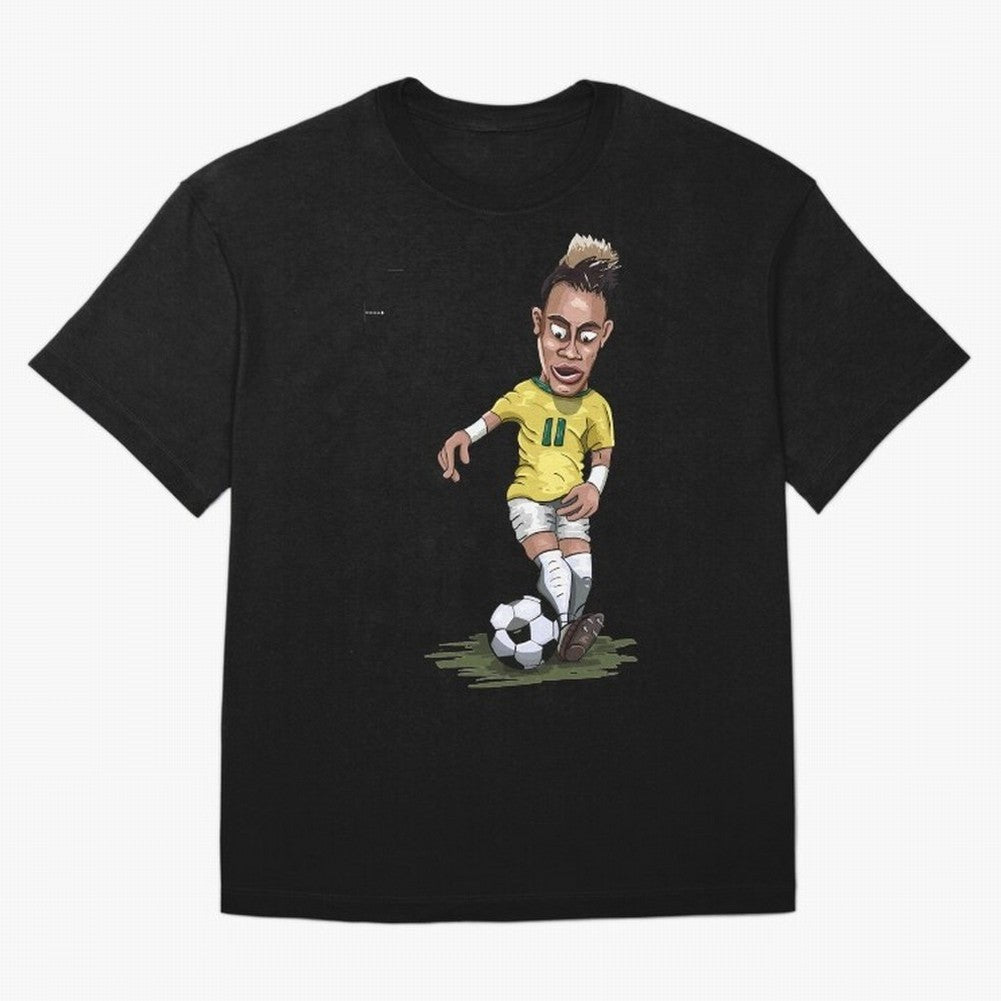 FOOTBALL ARTIST NEYMAR Brasil Essential T-Shirt Celebrate National Team Dreams in FIFA World Cup 2026 Group Stage for Fans of Cristiano Ronaldo and Spain and Netherlands, Bringing Classic Soccer Heritage, Championship Pressure, Fan Loyalty and