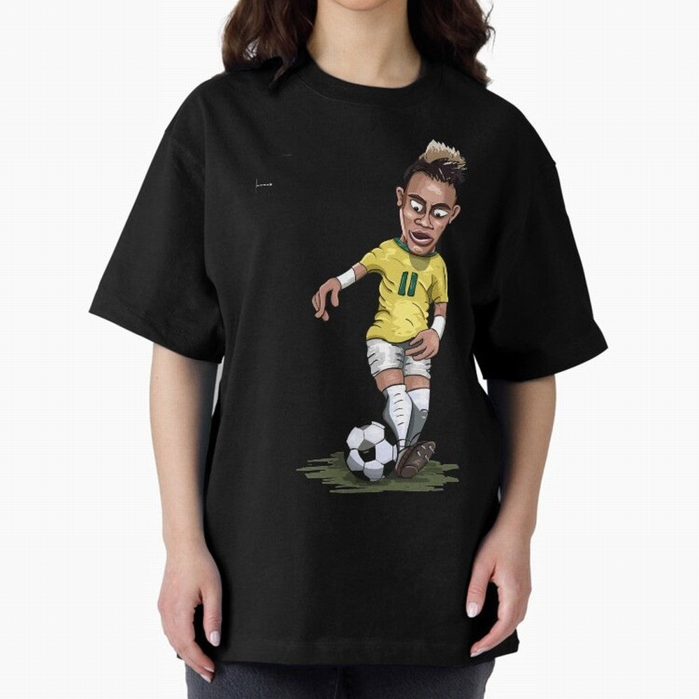 FOOTBALL ARTIST NEYMAR Brasil Essential T-Shirt Celebrate National Team Dreams in FIFA World Cup 2026 Group Stage for Fans of Cristiano Ronaldo and Spain and Netherlands, Bringing Classic Soccer Heritage, Championship Pressure, Fan Loyalty and
