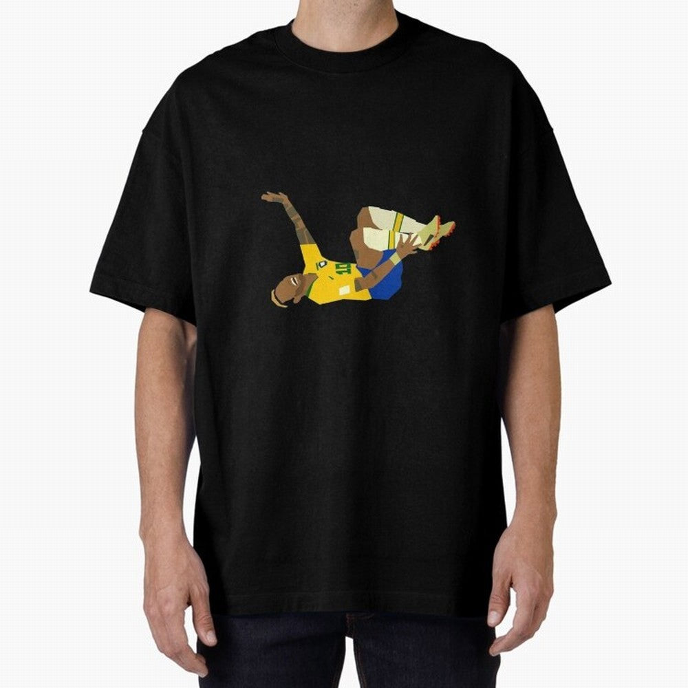 Falling Brazilian Player Classic T-Shirt Fuel FIFA World Cup 2026 Spirit, with Netherlands, Haaland and Mbappe, Supporter Pride, Iconic Celebrations, Legendary Names and Global Match Day Energy; Ideal for Football Dads, Football Moms, Friends,