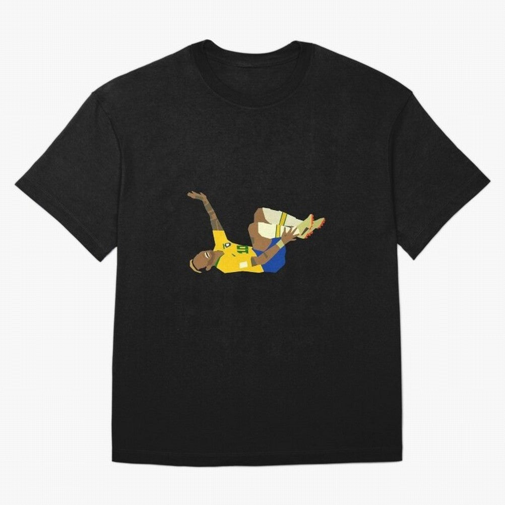 Falling Brazilian Player Classic T-Shirt Fuel FIFA World Cup 2026 Spirit, with Netherlands, Haaland and Mbappe, Supporter Pride, Iconic Celebrations, Legendary Names and Global Match Day Energy; Ideal for Football Dads, Football Moms, Friends,