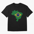 Map of Brazil (Brazil) Classic T-Shirt Feel the Roar of Match Day Hype around FIFA World Cup 2026 Group Stage, Neymar, France and Portugal, Global Supporter Spirit, Legendary Goals, National Colors and Tournament Celebration; Made for Collectors
