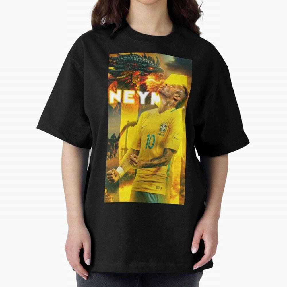 Art Neymar Wallpaper Classic T-Shirt Support Your Favorite Stars during Global Football Passion for FIFA World Cup 2026 Group Stage, Built around Messi and Cristiano Ronaldo, Spain, Football History, Final Match Energy, Crowd Noise and Once in a
