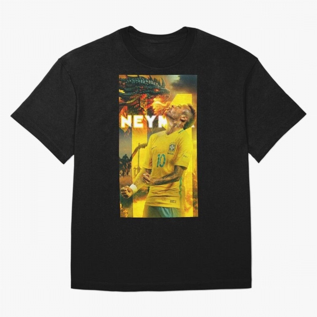 Art Neymar Wallpaper Classic T-Shirt Support Your Favorite Stars during Global Football Passion for FIFA World Cup 2026 Group Stage, Built around Messi and Cristiano Ronaldo, Spain, Football History, Final Match Energy, Crowd Noise and Once in a