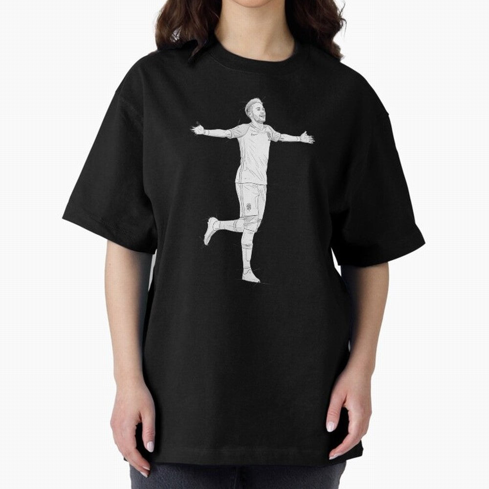 Neymar Joga Bonito Oversized T-Shirt Bring Supporter Culture to Global Football Passion for FIFA World Cup 2026, Celebrating Messi, Neymar and Mbappe, Portugal, Spain and Germany, Football Passion, Legendary Performances, Festival Vibes and